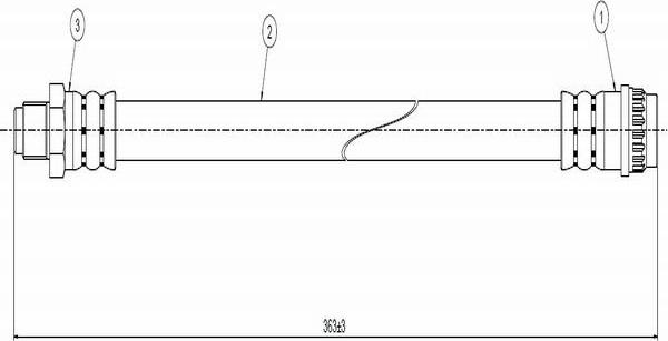 CAVO C800 761A - Тормозной шланг autospares.lv