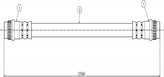 CAVO C800 762A - Тормозной шланг autospares.lv