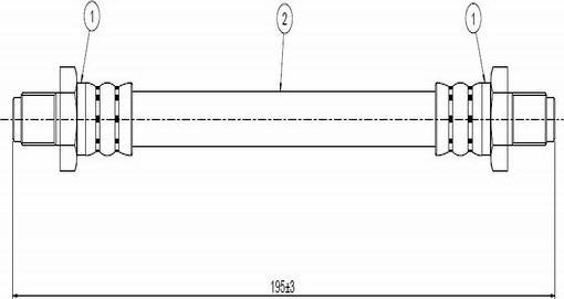 CAVO C800 789A - Тормозной шланг autospares.lv