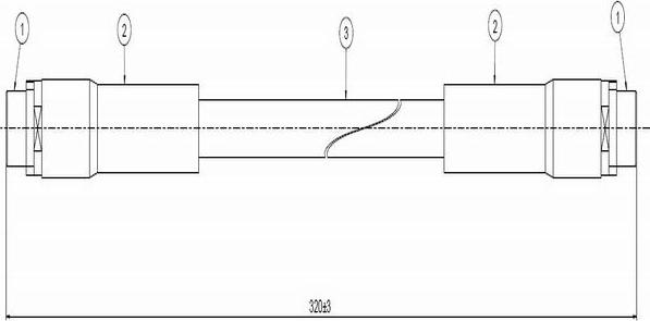 CAVO C801 002A - Тормозной шланг autospares.lv