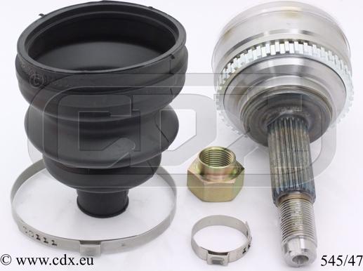 CDX 545/47 - Шарнирный комплект, ШРУС, приводной вал autospares.lv