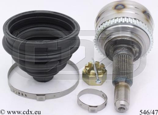 CDX 546/47 - Шарнирный комплект, ШРУС, приводной вал autospares.lv