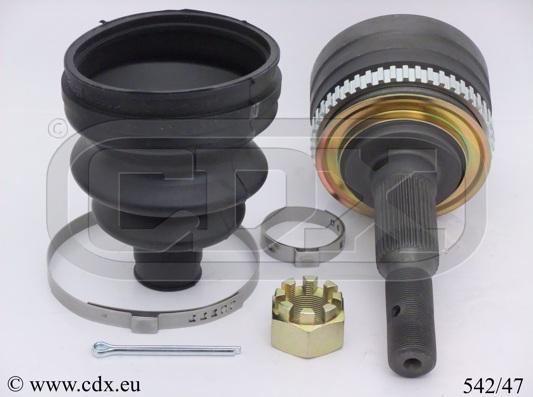 CDX 542/47 - Шарнирный комплект, ШРУС, приводной вал autospares.lv