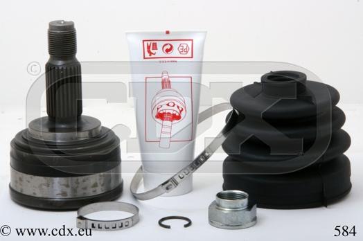 CDX 584 - Шарнирный комплект, ШРУС, приводной вал autospares.lv