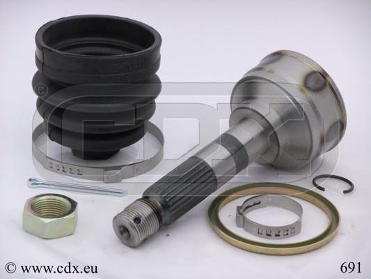 CDX 691 - Шарнирный комплект, ШРУС, приводной вал autospares.lv