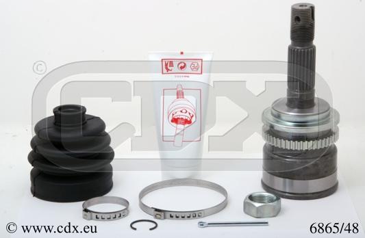 CDX 6865/48 - Шарнирный комплект, ШРУС, приводной вал autospares.lv