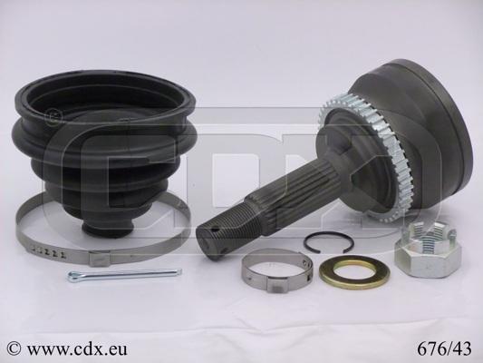 CDX 676/43 - Шарнирный комплект, ШРУС, приводной вал autospares.lv