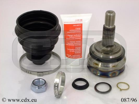 CDX 087/96 - Шарнирный комплект, ШРУС, приводной вал autospares.lv