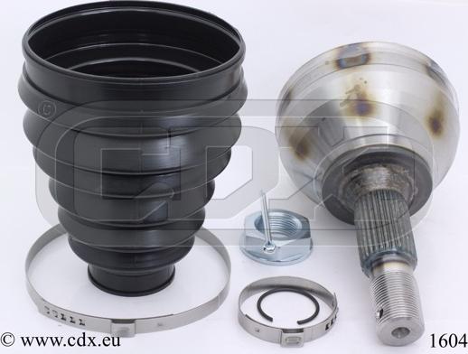 CDX 1604 - Шарнирный комплект, ШРУС, приводной вал autospares.lv