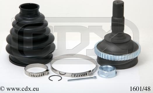 CDX 1601/48 - Шарнирный комплект, ШРУС, приводной вал autospares.lv