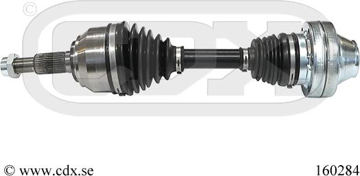 CDX 160284 - Приводной вал autospares.lv