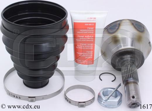 CDX 1617 - Шарнирный комплект, ШРУС, приводной вал autospares.lv