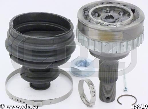 CDX 168/29 - Шарнирный комплект, ШРУС, приводной вал autospares.lv