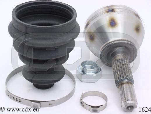 CDX 1624 - Шарнирный комплект, ШРУС, приводной вал autospares.lv