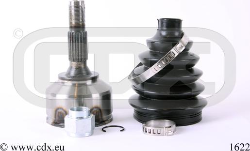 CDX 1622 - Шарнирный комплект, ШРУС, приводной вал autospares.lv