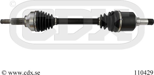 CDX 110429 - Приводной вал autospares.lv