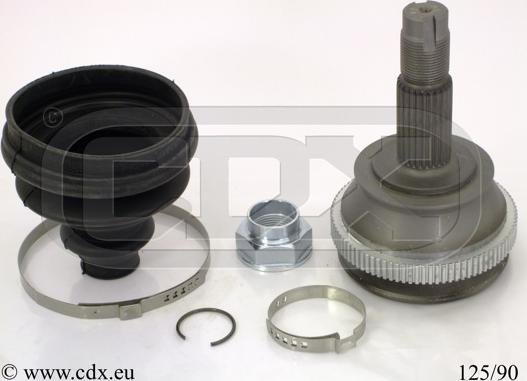 CDX 125/90 - Шарнирный комплект, ШРУС, приводной вал autospares.lv