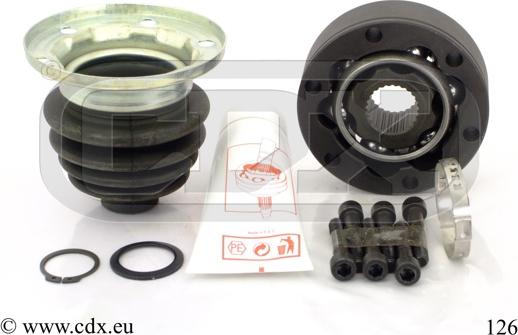 CDX 126 - Шарнирный комплект, ШРУС, приводной вал autospares.lv