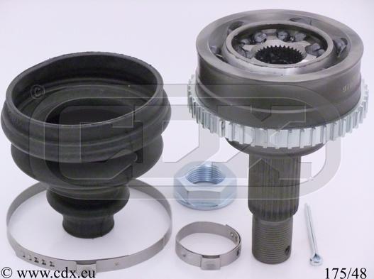 CDX 175/48 - Шарнирный комплект, ШРУС, приводной вал autospares.lv