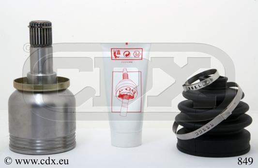 CDX 849 - Шарнирный комплект, ШРУС, приводной вал autospares.lv