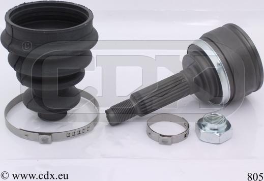 CDX 805 - Шарнирный комплект, ШРУС, приводной вал autospares.lv