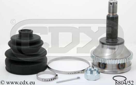 CDX 8804/52 - Шарнирный комплект, ШРУС, приводной вал autospares.lv