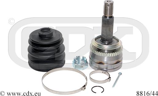 CDX 8816/44 - Шарнирный комплект, ШРУС, приводной вал autospares.lv