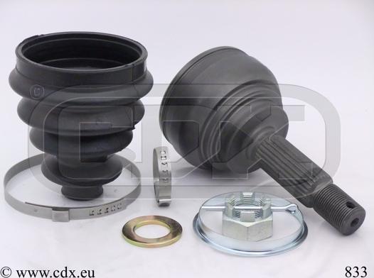 CDX 833 - Шарнирный комплект, ШРУС, приводной вал autospares.lv