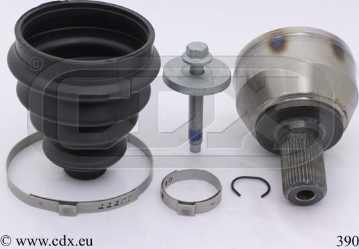 CDX 390 - Шарнирный комплект, ШРУС, приводной вал autospares.lv