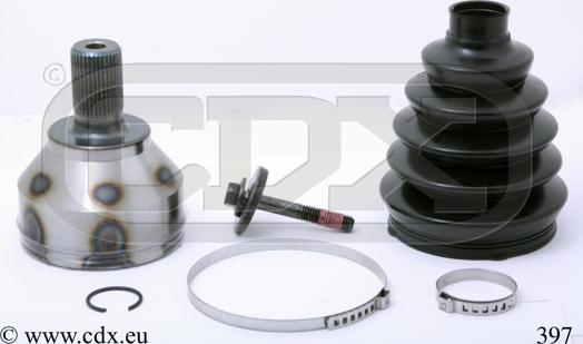 CDX 397 - Шарнирный комплект, ШРУС, приводной вал autospares.lv