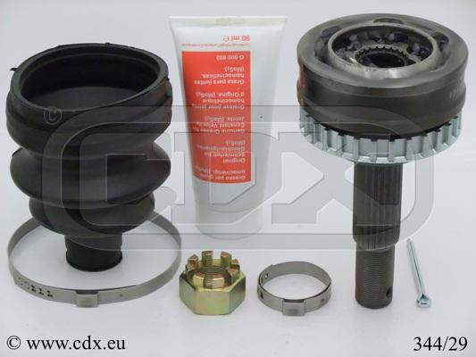 CDX 344/29 - Шарнирный комплект, ШРУС, приводной вал autospares.lv