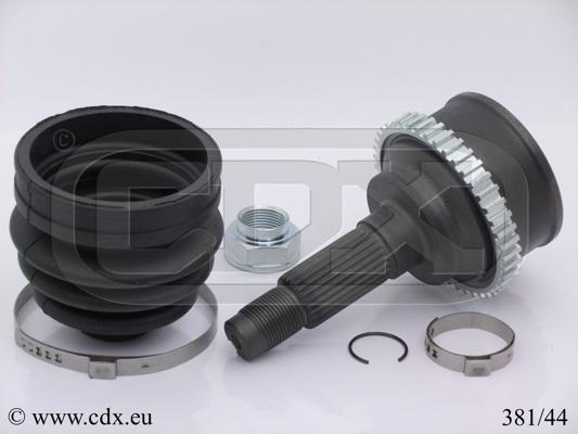 CDX 381/44 - Шарнирный комплект, ШРУС, приводной вал autospares.lv