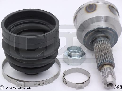 CDX 388 - Шарнирный комплект, ШРУС, приводной вал autospares.lv