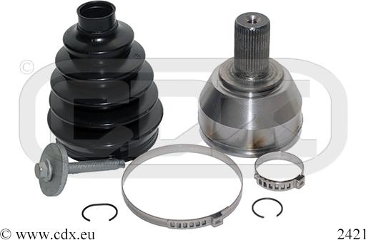 CDX 2421 - Шарнирный комплект, ШРУС, приводной вал autospares.lv