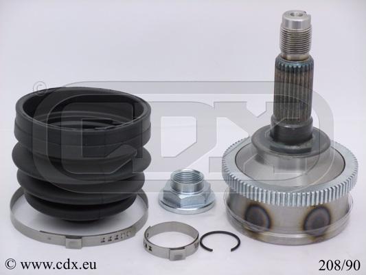 CDX 208/90 - Шарнирный комплект, ШРУС, приводной вал autospares.lv