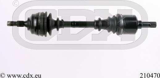 CDX 210470 - Приводной вал autospares.lv