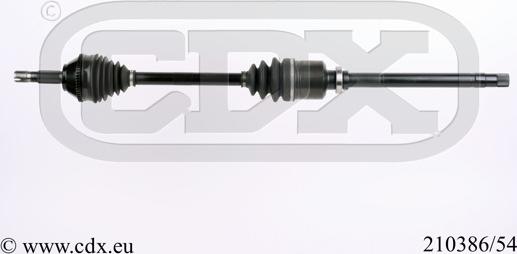 CDX 210386/54 - Приводной вал autospares.lv