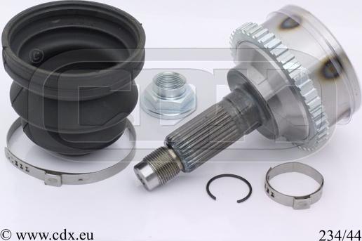 CDX 234/44 - Шарнирный комплект, ШРУС, приводной вал autospares.lv