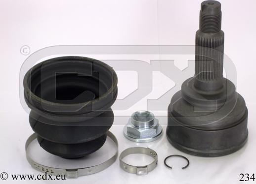 CDX 234 - Шарнирный комплект, ШРУС, приводной вал autospares.lv