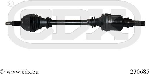 CDX 230685 - Приводной вал autospares.lv