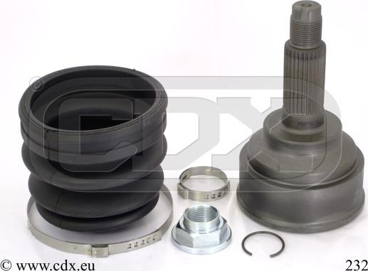 CDX 232 - Шарнирный комплект, ШРУС, приводной вал autospares.lv