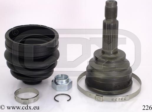 CDX 226 - Шарнирный комплект, ШРУС, приводной вал autospares.lv