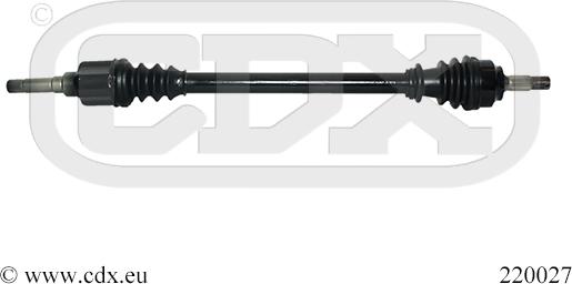 CDX 220027 - Приводной вал autospares.lv