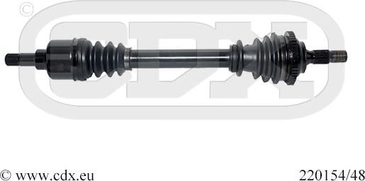 CDX 220154/48 - Приводной вал autospares.lv