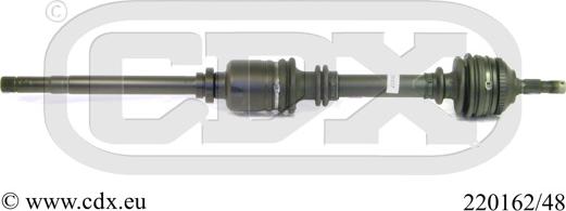 CDX 220162/48 - Приводной вал autospares.lv