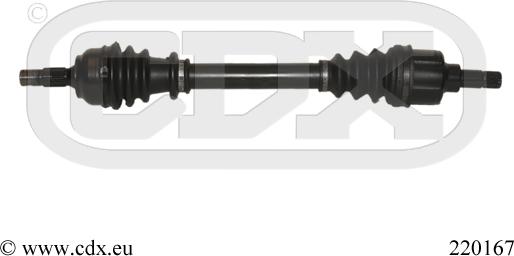 CDX 220 167 - Приводной вал autospares.lv