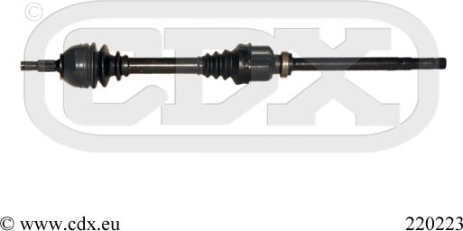 CDX 220223 - Приводной вал autospares.lv