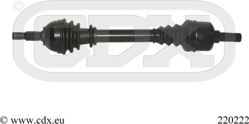 CDX 220222 - Приводной вал autospares.lv