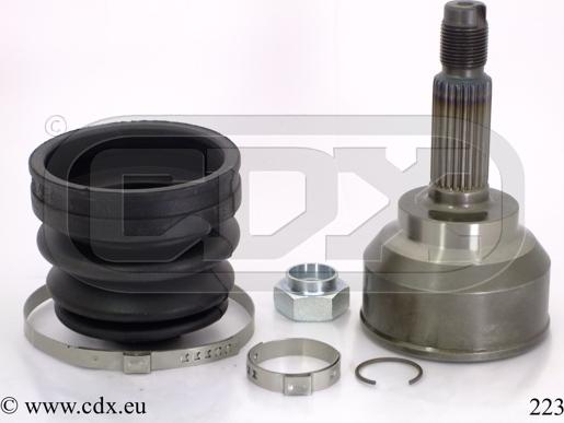 CDX 223 - Шарнирный комплект, ШРУС, приводной вал autospares.lv