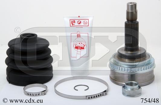 CDX 754/48 - Шарнирный комплект, ШРУС, приводной вал autospares.lv